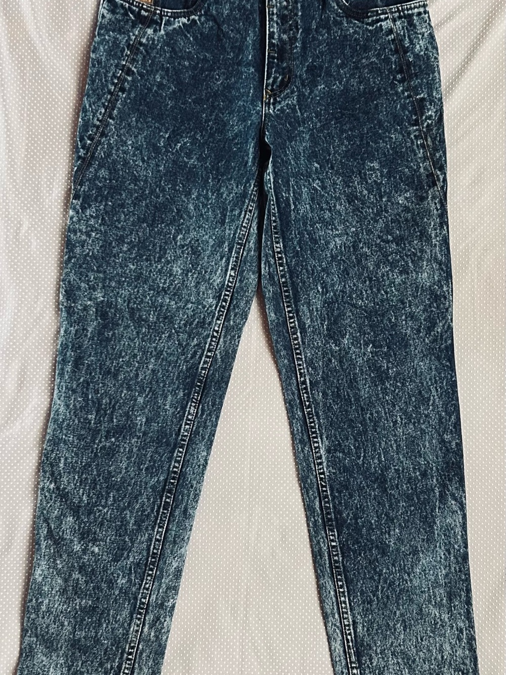 Men's Retro Bugle Boy Acid-Wash Blue Jeans